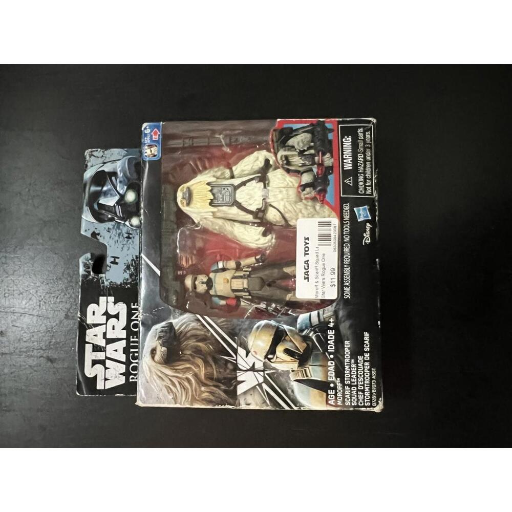 Vtg Moroff VS SCARIF Stormtrooper Squad Leader Star Wars Rogue One Hasbro 2016